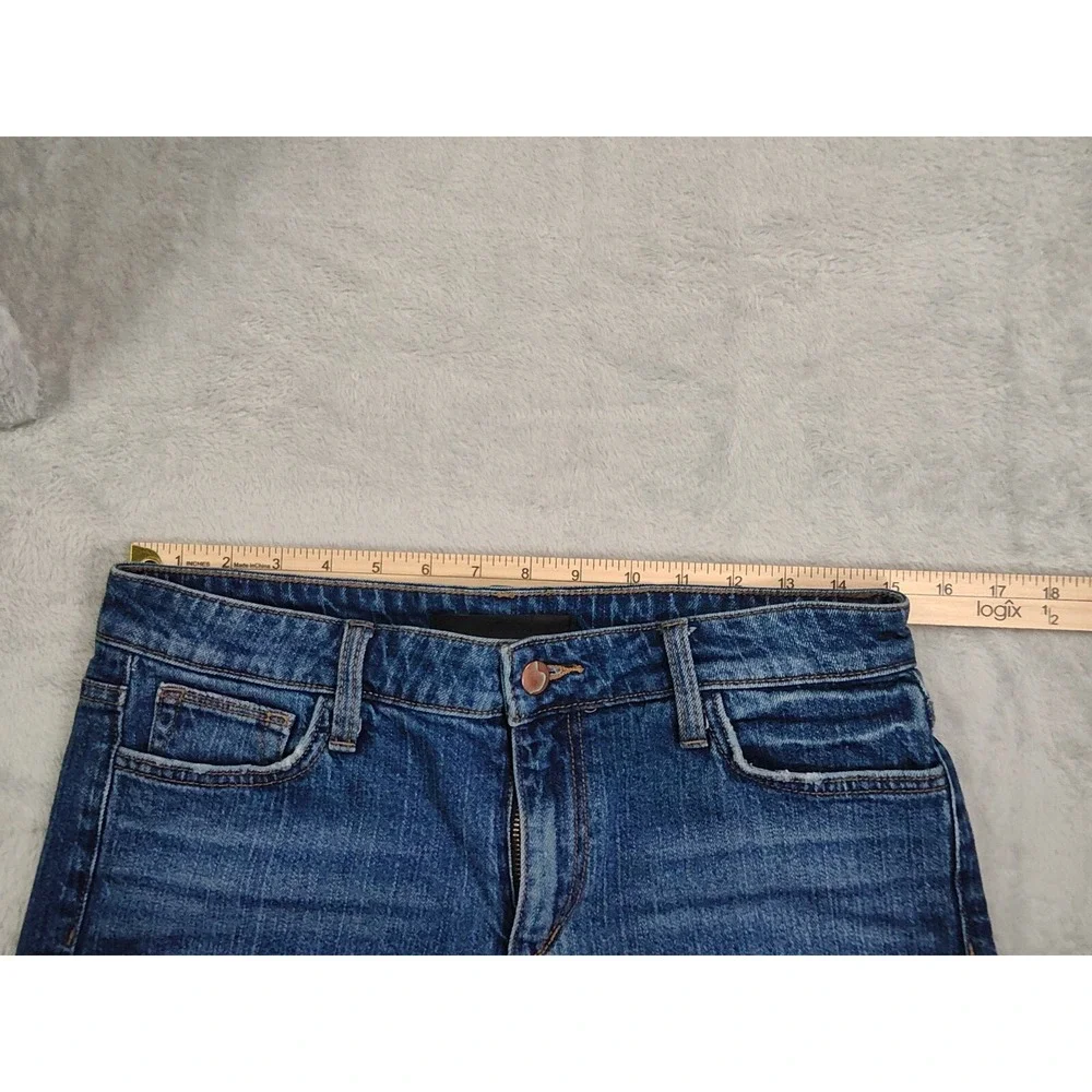 Joe's Jean Shorts Womens Size 28 Blue High Rise Rolled Cuff Frayed Denim Shorts